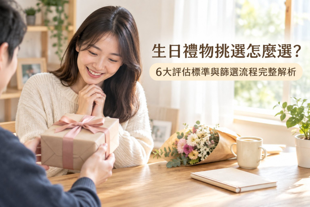 生日禮物挑選怎麼選？6大評估標準與篩選流程完整解析