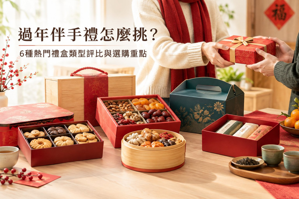 過年伴手禮怎麼挑？6種熱門禮盒類型評比與選購重點