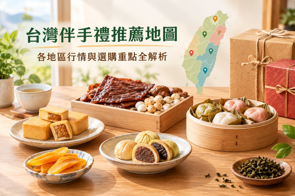 台灣伴手禮推薦地圖：各地區行情與選購重點全解析