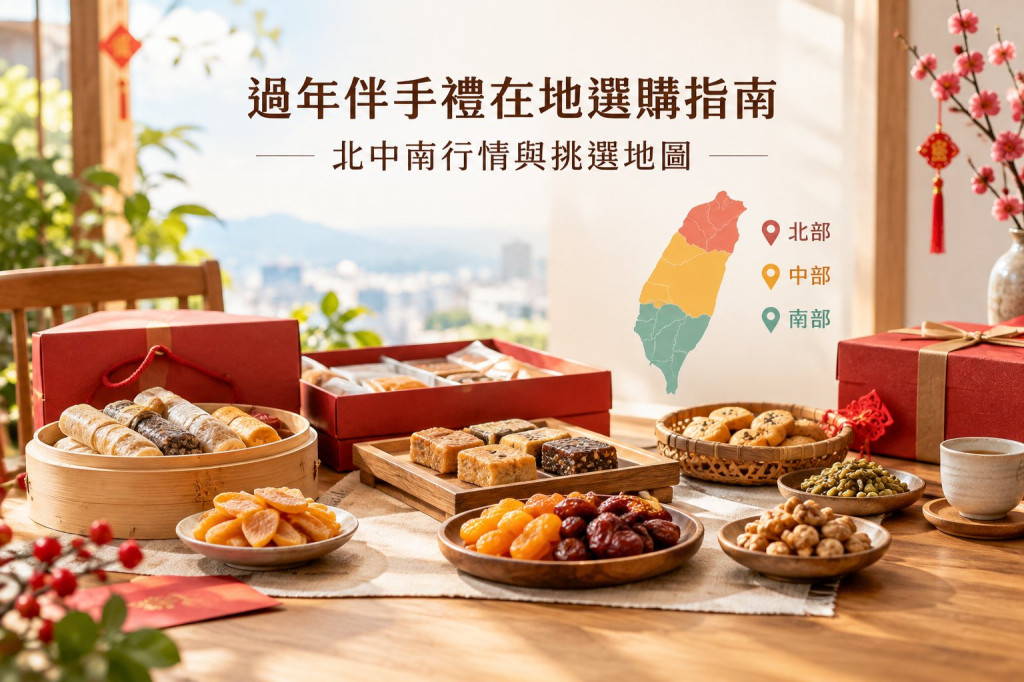 過年伴手禮在地選購指南：北中南行情與挑選地圖