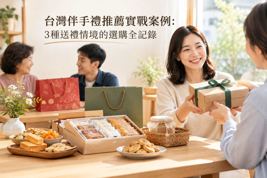 台灣伴手禮推薦實戰案例：3種送禮情境的選購全記錄