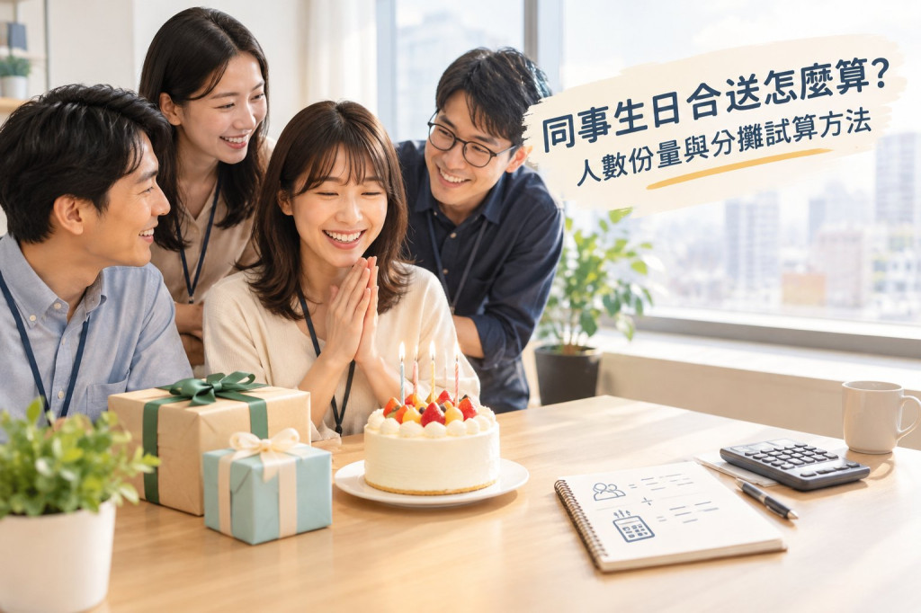 同事生日合送怎麼算？人數份量與分攤試算方法
