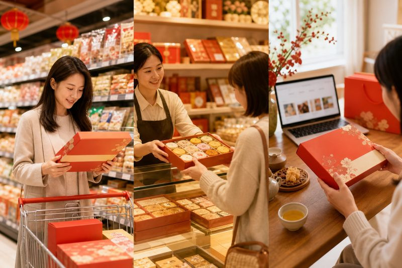 禮盒通路怎麼選？超市、傳統糕餅店、線上平台比較｜過年伴手禮 說明圖
