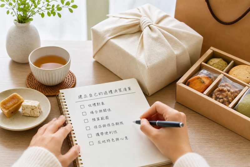 建立自己的送禮決策清單｜台灣伴手禮推薦 說明圖
