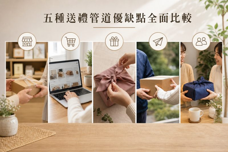 五種送禮管道優缺點全面比較|送禮推薦 說明圖