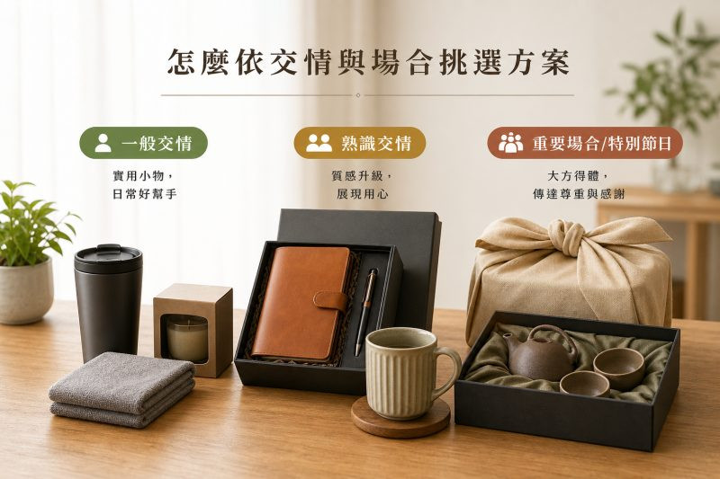怎麼依交情與場合挑選方案|送主管禮物 說明圖