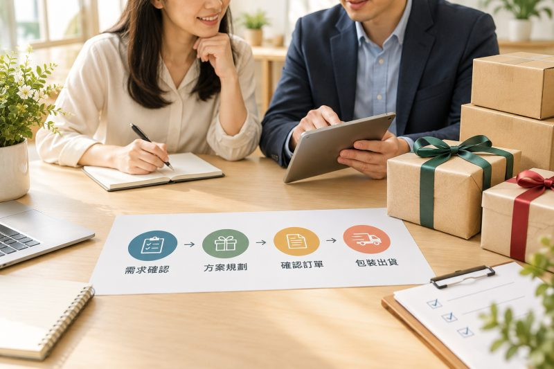 企業送禮採購流程：從需求確認到出貨的步驟拆解｜企業送禮指南 說明圖