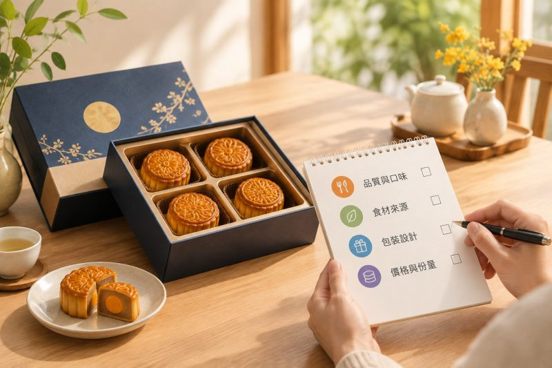 中秋禮盒評估標準：四個篩選面向比較｜中秋禮盒挑選 說明圖
