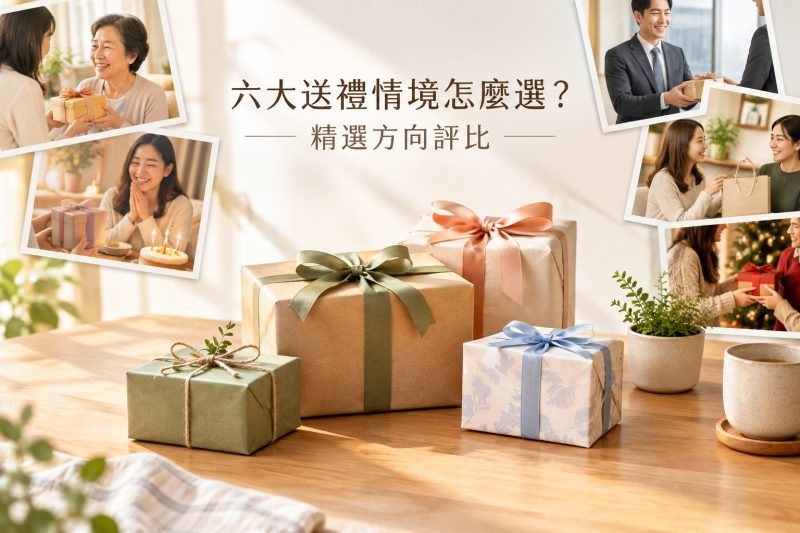 六大送禮情境怎麼選?精選方向評比|送禮推薦 說明圖