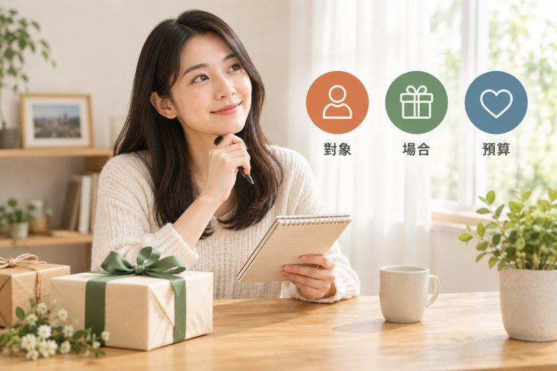 送禮推薦前要先搞懂的三個判斷軸|送禮推薦 說明圖