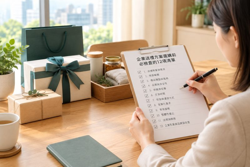 企業送禮方案選購前必檢查的12項清單|企業送禮指南 說明圖