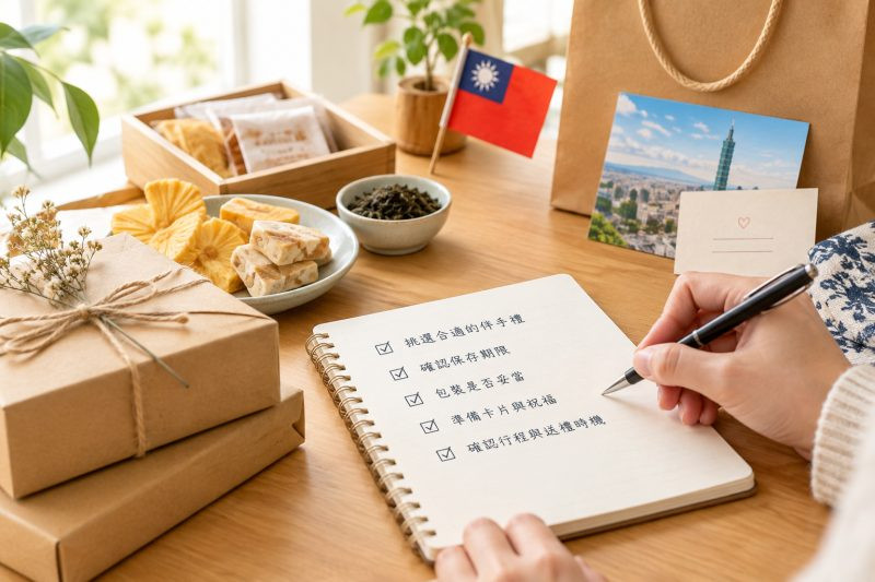 規劃送禮的最後確認清單｜送外國朋友台灣伴手禮 說明圖