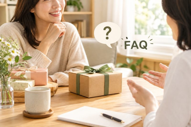常見問題|送禮推薦 說明圖