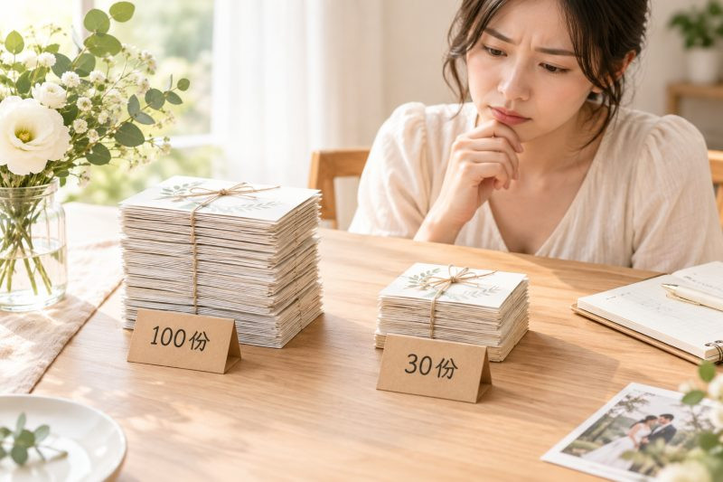 情境一:婚禮小物從100份卡到30份,問題出在哪|送禮推薦 說明圖