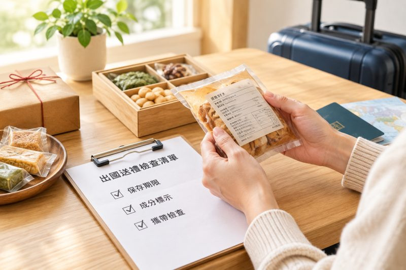 常見例外與資料來源｜送外國朋友伴手禮：保存期限、成分標示與攜帶檢查 說明圖