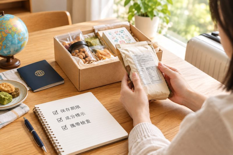 先確認問題與適用範圍｜送外國朋友伴手禮：保存期限、成分標示與攜帶檢查 說明圖